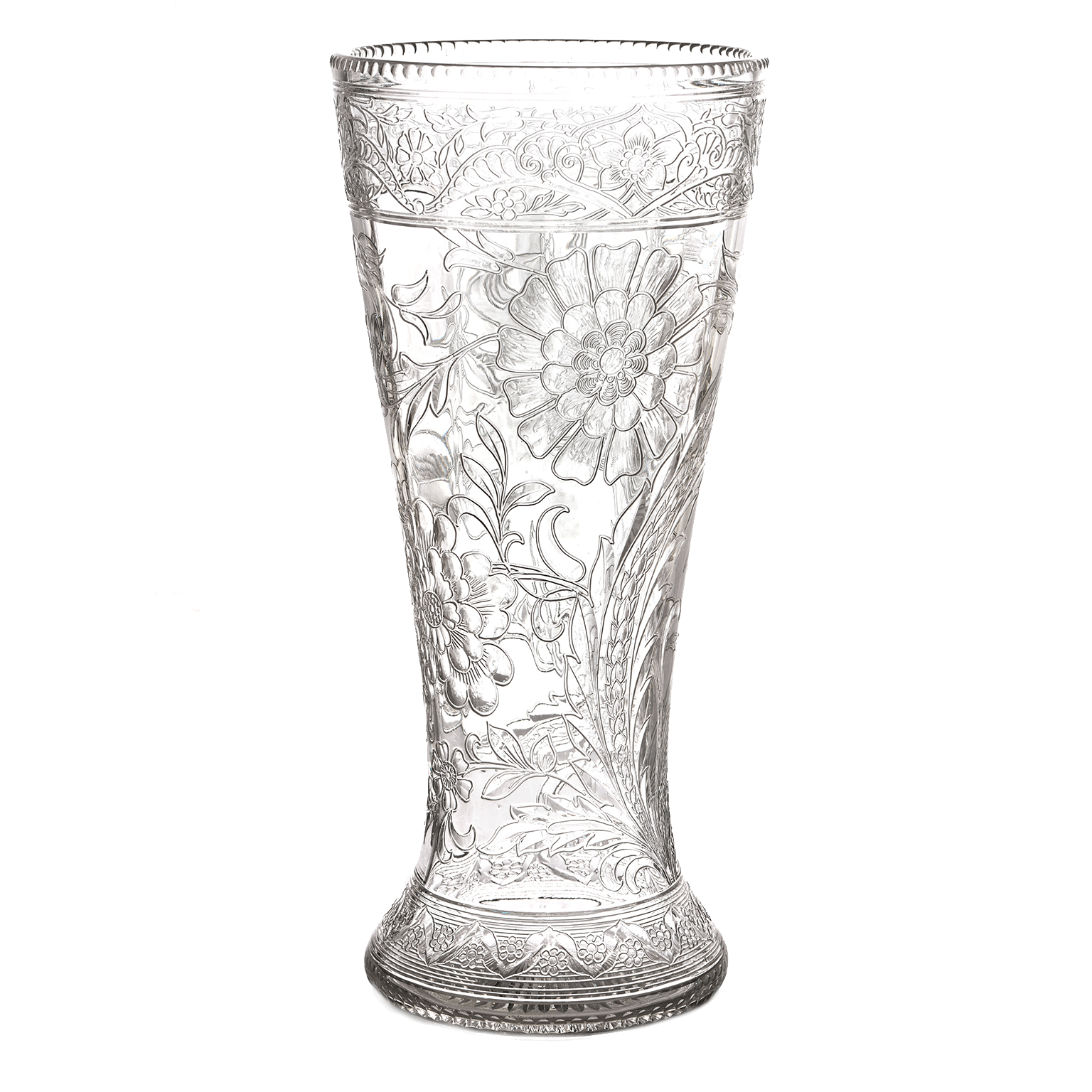 12154 - Thomas Webb Rock Crystal Art Nouveau Vase