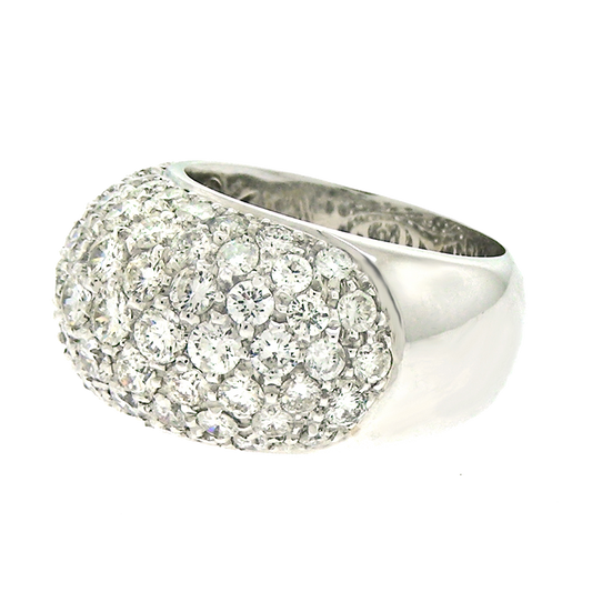 Salavetti 4.48cttw Diamond Pave Dome Ring