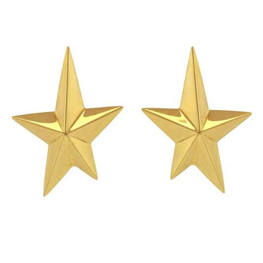 Angela Cummings Gold Star Earrings