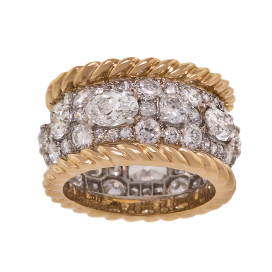 Mauboussin Art Deco Diamond Mystery Ring