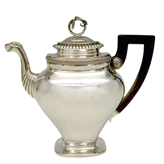 #15934 - Silver Coffee Pot Netherlands c1830 Albertus Homan