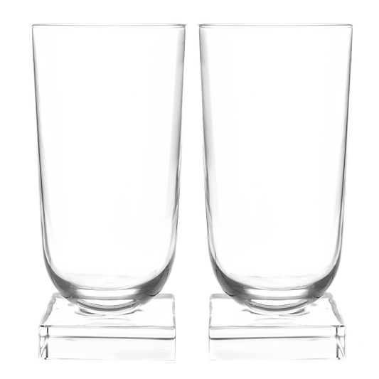 #20071 - 14 Art Deco Libbey Knickerbocker Water Glasses c1933
