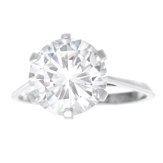 Gubelin Art Deco 3.86 Carat Diamond Engagement Ring G VS1