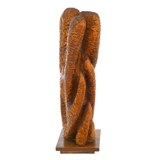 #21221 - Fannie Lager Modernist Wood Sculpture