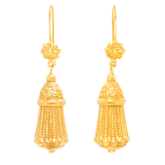 #22167 - French Antique Tassel-form Earrings