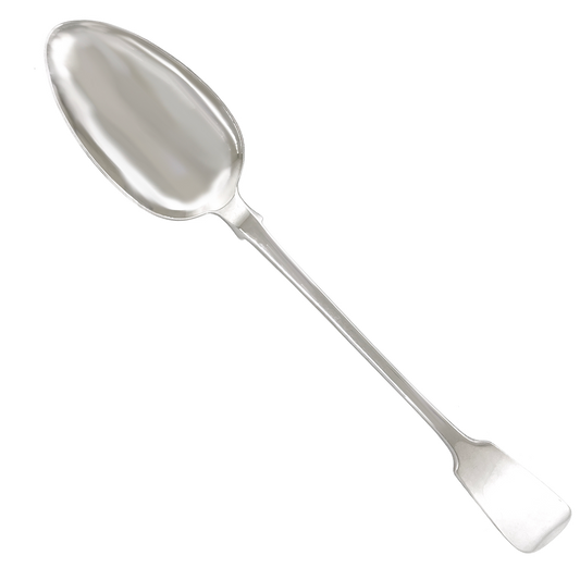 #22529 - Elegant Sterling Basting or Serving Spoon by William Chawner c1821