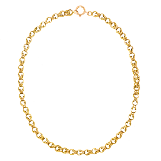 #22606 - Antique Chunky Gold Chain 14k