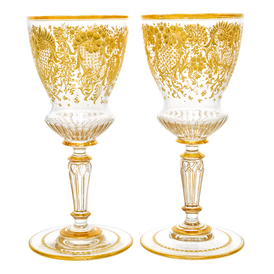 #22912 - Moser Water Goblets Set of 10 Austria