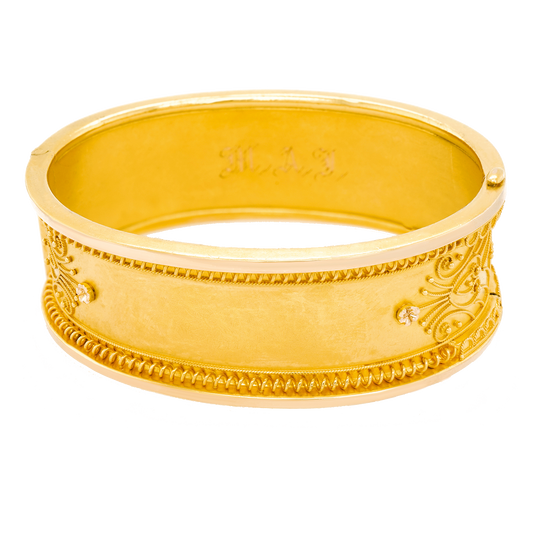 #23206 - Antique Gold Bangle Bracelet