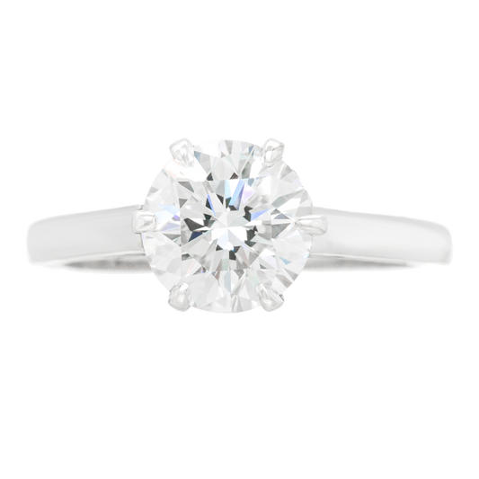 #23407 - 1.98ct G VVS2 Diamond-set Platinum Engagement Ring