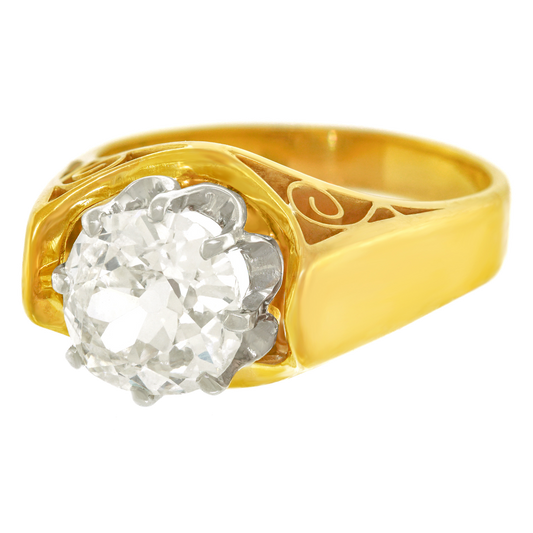 Antique 2.17 Carat Diamond Ring