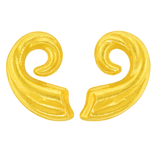Massive Lalaounis Gold Spiral Earrings
