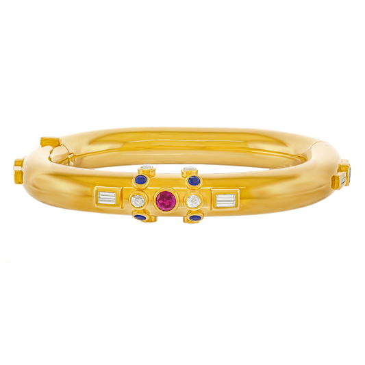 #23801 - Swiss Modern Gold Bracelet by Trudel