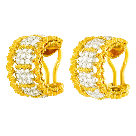 Buccellati Diamond Earrings 18k