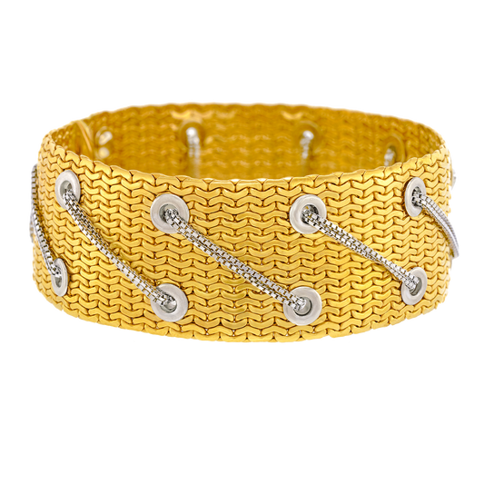 #24048 - Italian Chic, Corseted Gold Bracelet