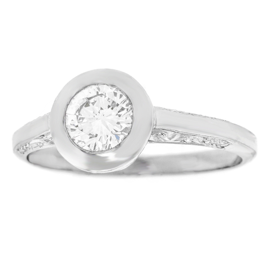 #24099 - Art Deco Diamond Engagement Ring