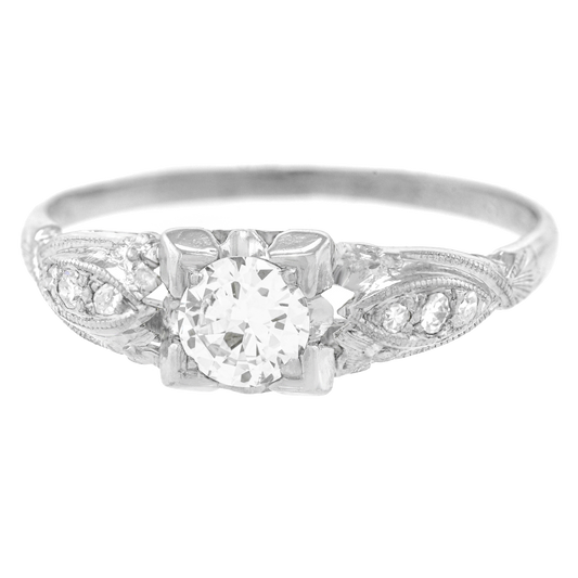 #24132 - Art Deco Diamond Engagement Ring