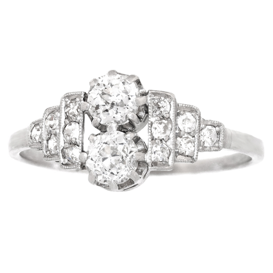 Art Deco Diamond Ring c1920s Platinum