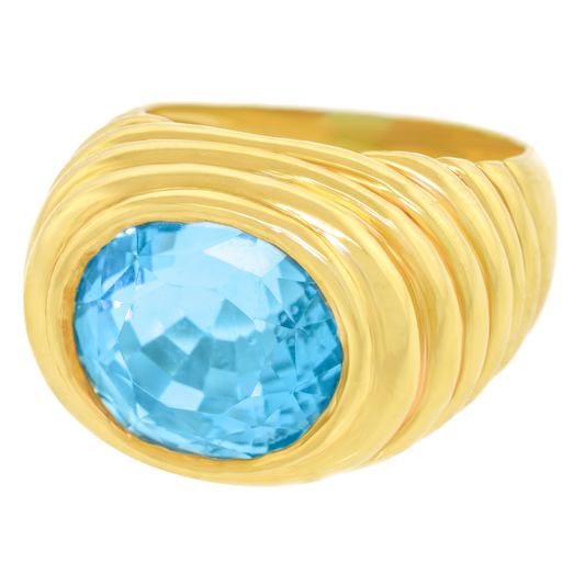 #24173 - Seventies Chic Aquamarine Ring