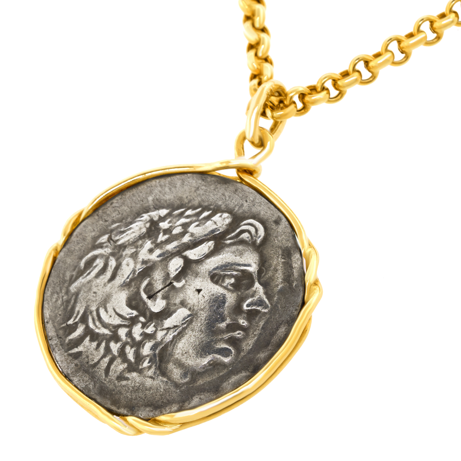 SV925 CS Coin ネックレス(CLASSIC CLOTHING) 24257 - Ancient Greek Silver Coin Pendant