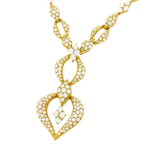 #24266 - French Sixties Chic Diamond Necklace