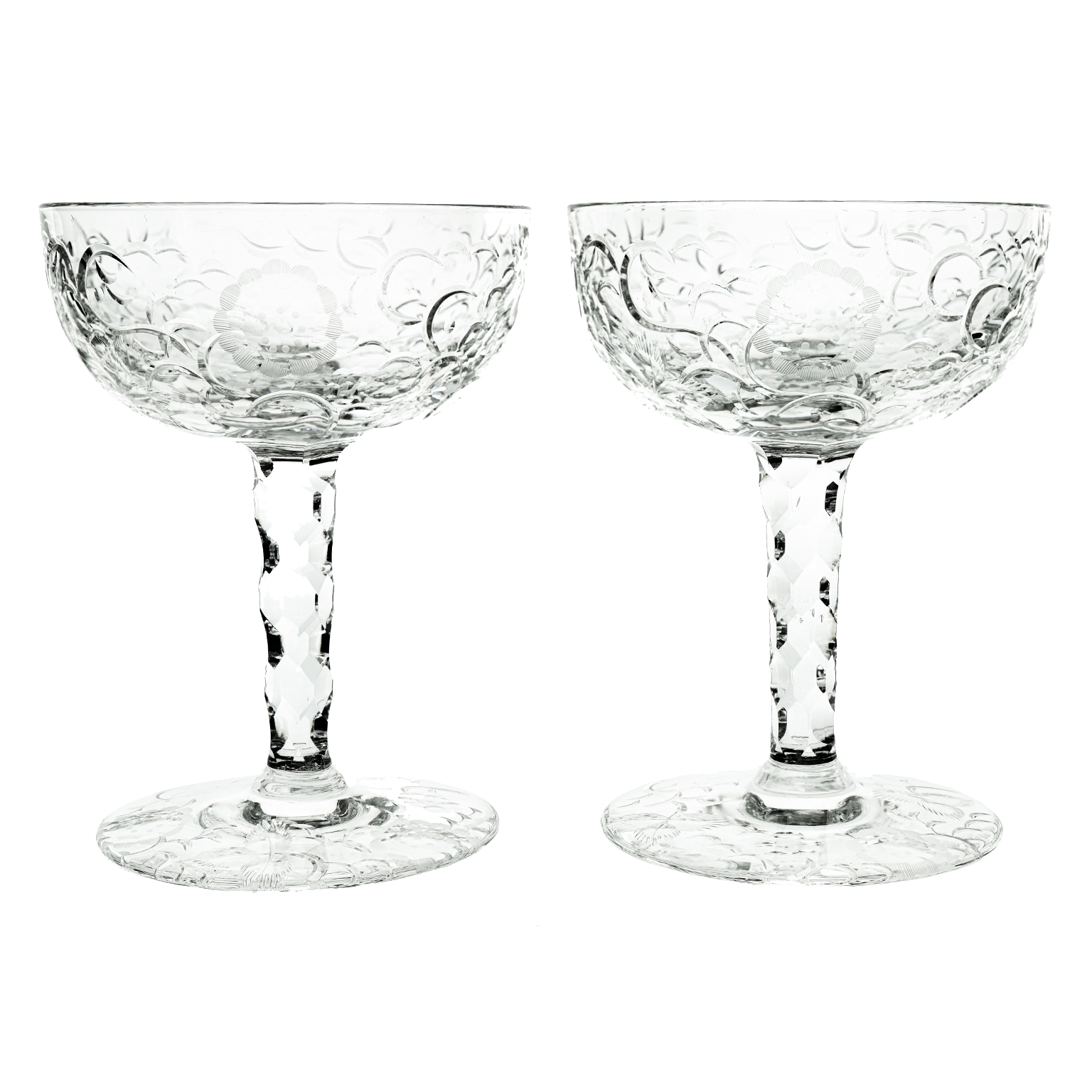 24288 - 12 Justin Tharaud Champagne Goblets 24288 - 12 Justin Tharaud Champagne Goblets