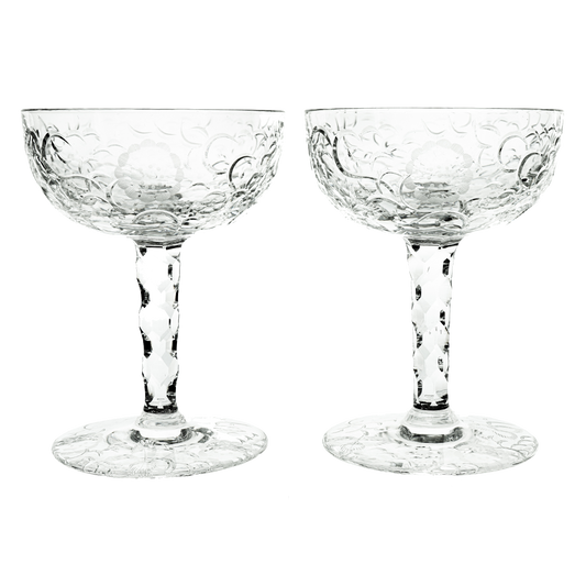 #24288 - 12 Justin Tharaud Champagne Goblets