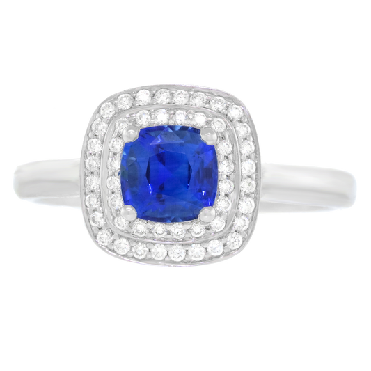 #24316 - Sapphire and Diamond Ring 18k by Spark