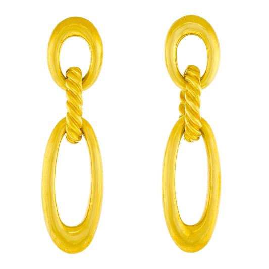 David Yurman 18k Gold Earrings