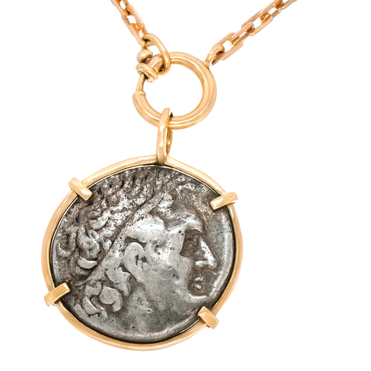 #24401 - Greek Silver Coin (c240-290 BC) Pendant