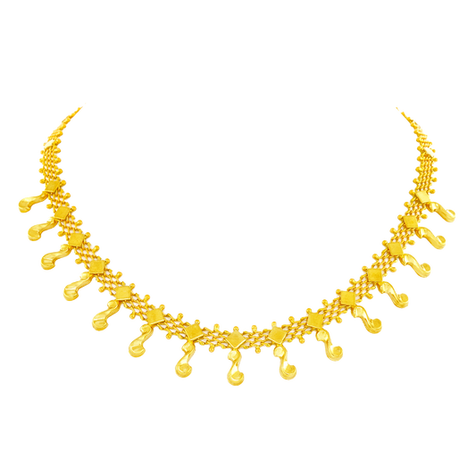 Italian Chic Gold Necklace c1930s