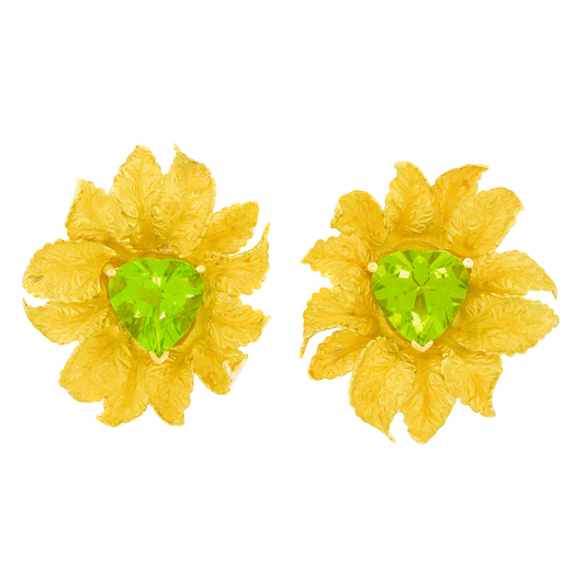Hermès Gold Flower Earrings
