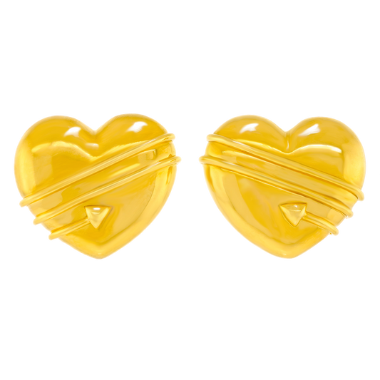 #24631 - Tiffany & Co. Heart Motif Earrings