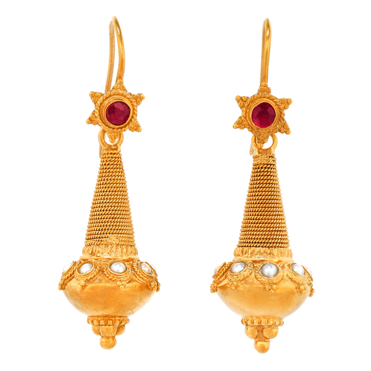 #24646 - Byzantine Style 18k Earrings