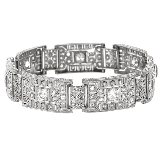 #24875 - Art Deco Diamond Bracelet 18k c1920s Germany