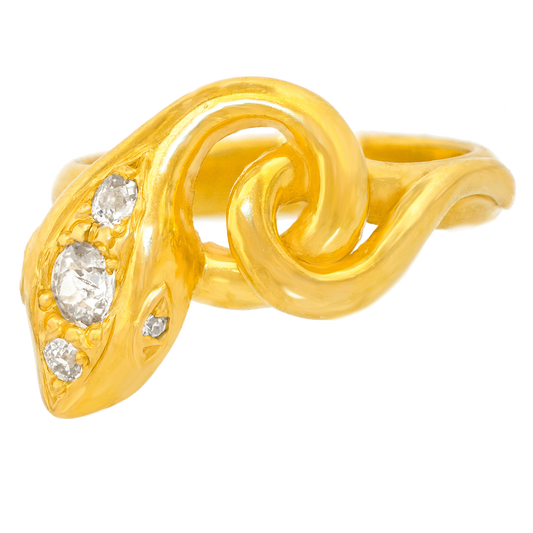 #24894 - Art Deco Diamond-set Snake Ring
