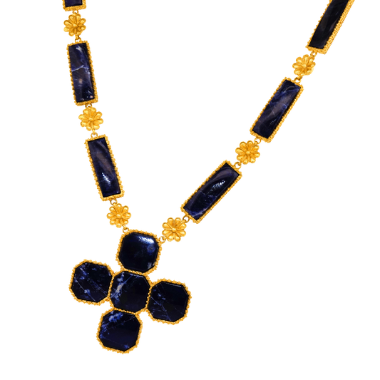 Lalaounis 22k and Sodalite Necklace