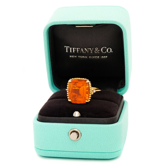 Tiffany & Co. Citrine and Diamond Ring