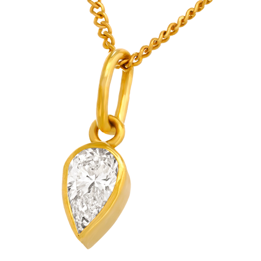.73ct Pear Shaped Diamond Pendant