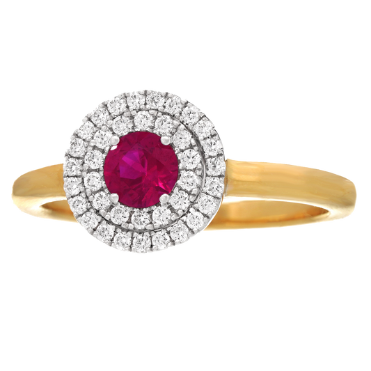#25166 - Spark Ruby & Diamond Ring