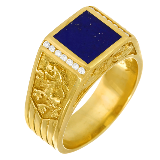 Massive Renaissance Revival Gold Ring