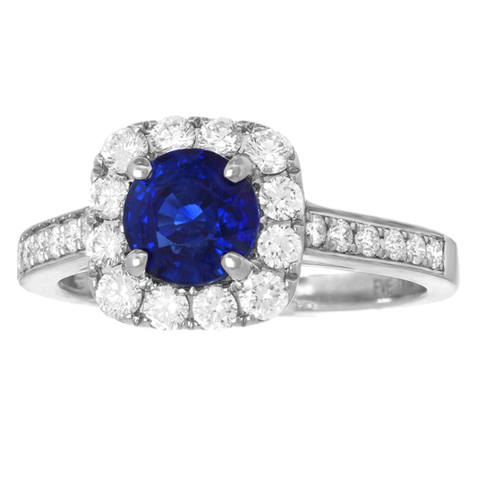 #25303 - 1.50 Carat Sapphire and Diamond Ring