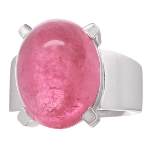 #25335 - Swiss Modern Pink Tourmaline Ring