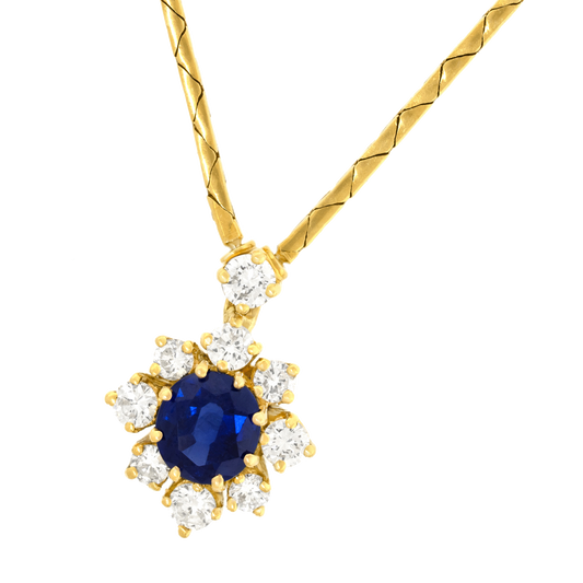 #25336 - Bucherer Sapphire and Diamond Necklace
