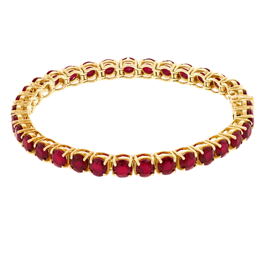 #25357 - 16.50 Carats Ruby Line Bracelet 18k