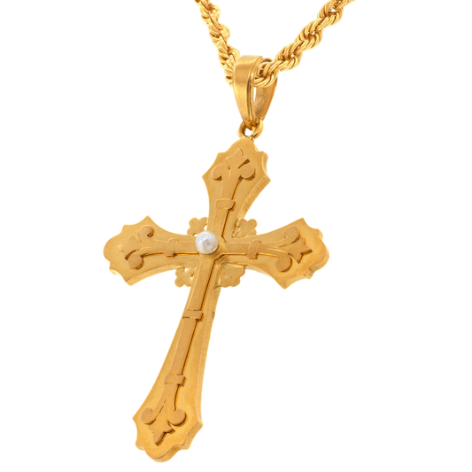 #25367 - Gothic Revival Cross c1870s-80s France
