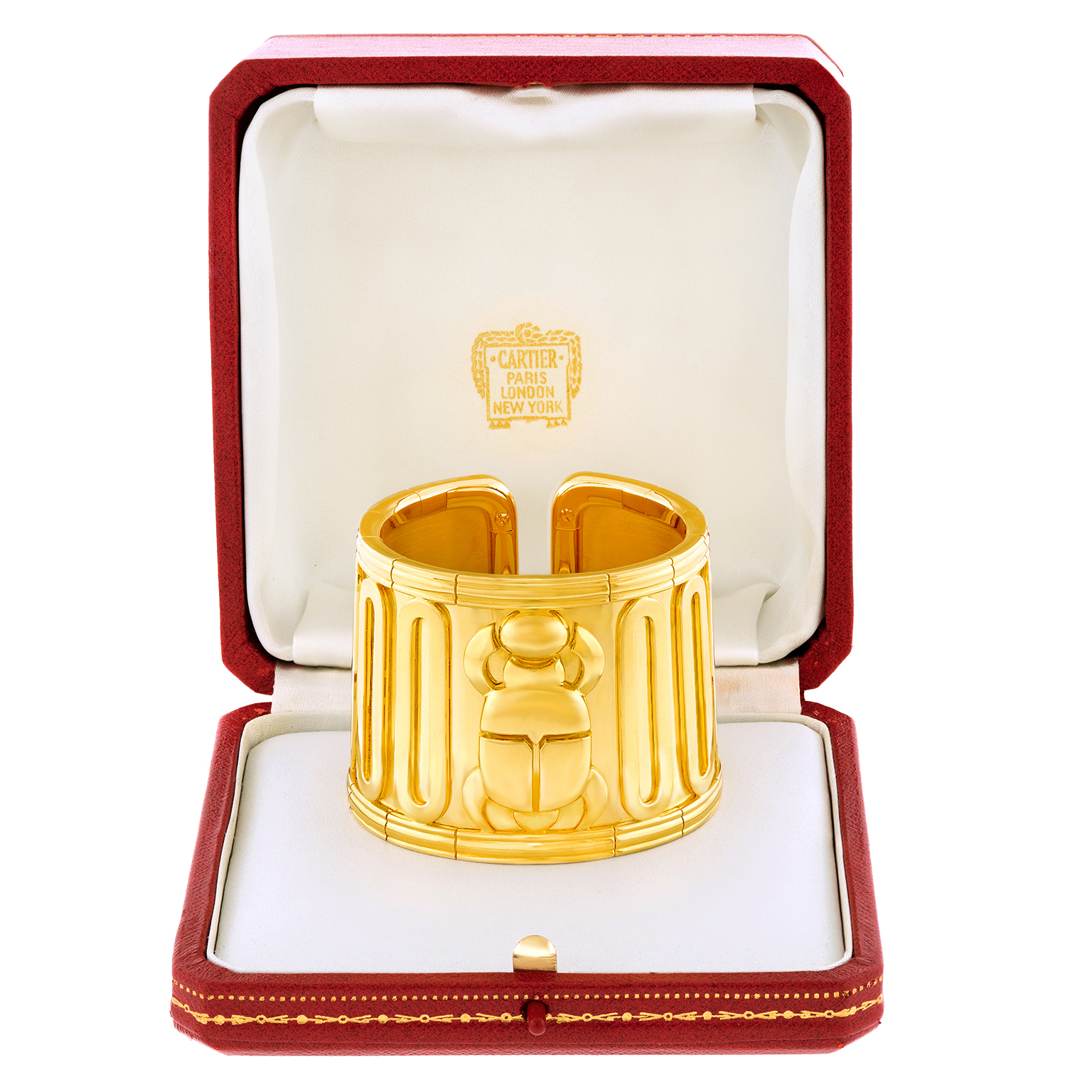 25422 - Cartier Scarab Motif Bracelet 18k