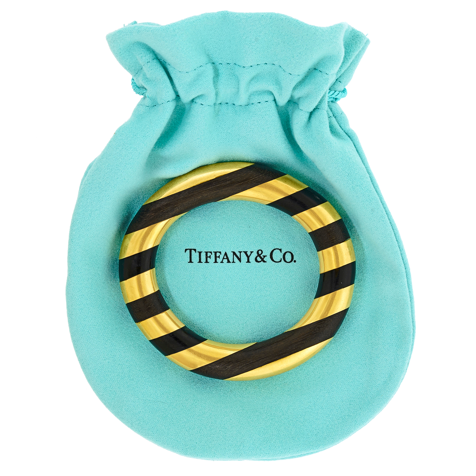 26182 - Elsa Peretti for Tiffany Wood and Gold Bangle