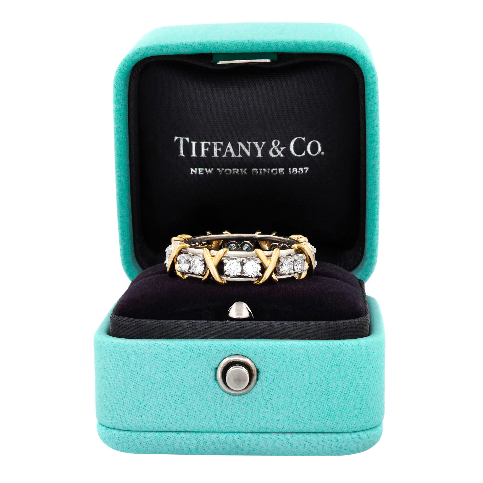 26234 - Schlumberger 16 Stone Diamond Ring