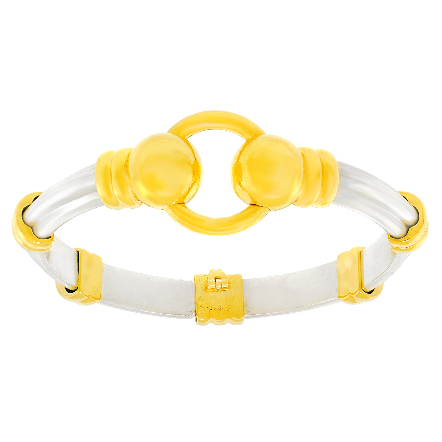 26710 - Seventies Hermes Gold & Silver Bracelet